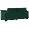 vidaXL Zweisitzer-Sofa Dunkelgr&uuml;n 180x77x82 cm Samt