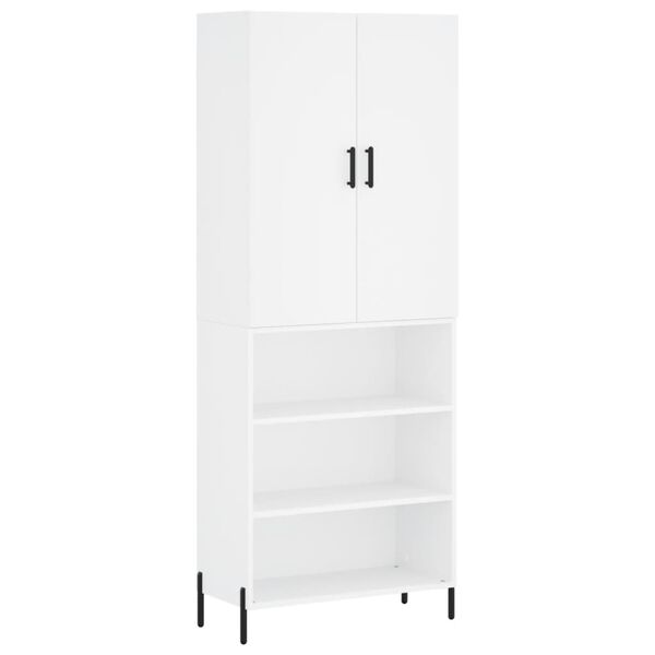 vidaXL Highboard Wei&szlig; 69,5x34x180 cm Holzwerkstoff