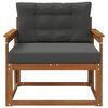 vidaXL Outdoor Mittelsofa Massivholz Akazie Natur