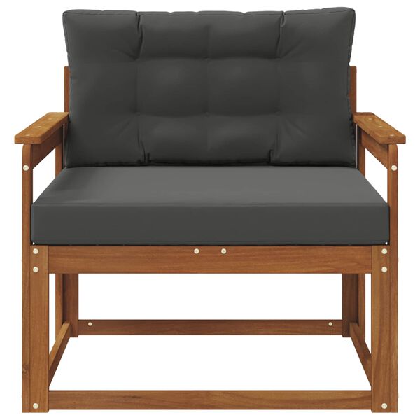 vidaXL Outdoor Mittelsofa Massivholz Akazie Natur
