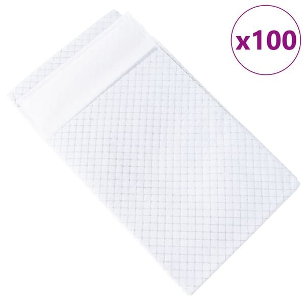 vidaXL Haustier Training Pad Uni 100 pcs 120 x 80 cm