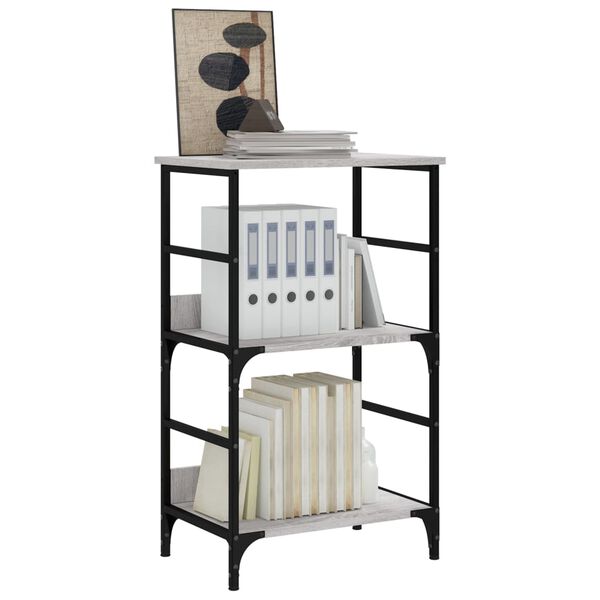 vidaXL B&uuml;cherregal Grau Sonoma 50x33x82 cm Holzwerkstoff
