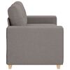 vidaXL Loveseat-Sofa Taupe 160x77x82 cm Stoff