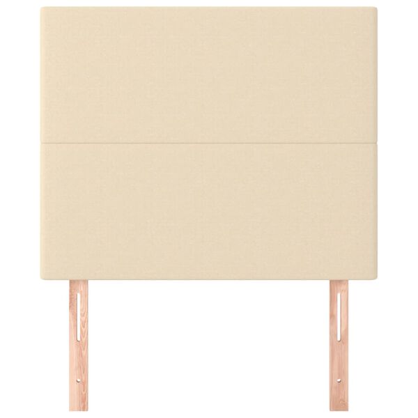 vidaXL Kopfteil Creme 90x5x118/128 cm Stoff