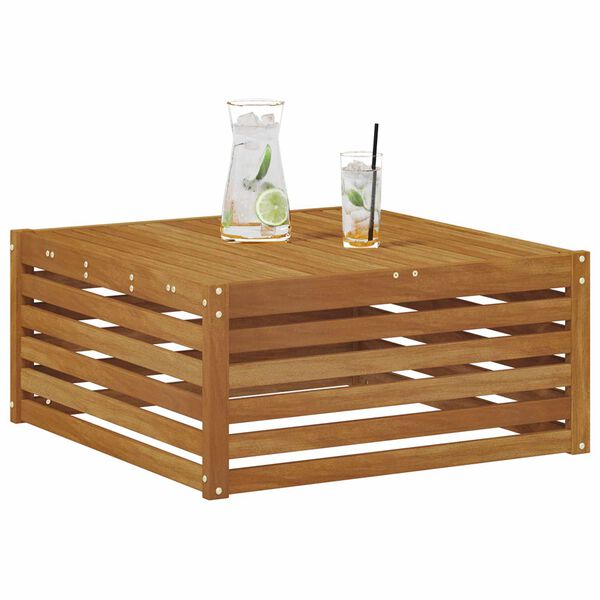 vidaXL Outdoor Endsofa Natur 115 x 83 x 73 cm Massivholz Akazie