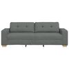 vidaXL 3-Sitzer-Sofa Dunkelgrau 220x78x80 cm Stoff