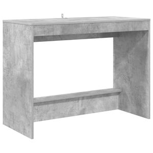 vidaXL Bett-Schreibtisch Beton Grau 100 x 45 x 75 cm Holzwerkstoff