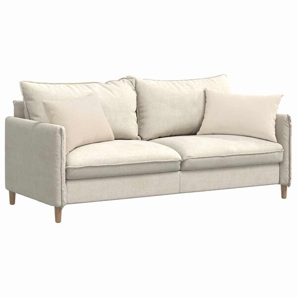 vidaXL Sofakissen 2 Stück Beige 60 x 40 cm Stoff