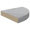 vidaXL Eck-Schweberegale 2 Stk. Betongrau 25x25x3,8 cm MDF