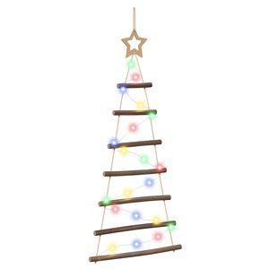 vidaXL H&auml;ngender Weihnachtsbaum 90 cm 30 LEDs Mehrfarbig