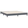 vidaXL Bettgestell ohne Matratze Dunkelgrau 180x220 cm Samt