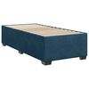 vidaXL Boxspringbett mit Matratze Blau 90x190 cm Samt