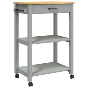 vidaXL K&uuml;chenwagen MONZA 60x40x88,5 cm Massivholz Kiefer