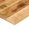 vidaXL Tischplatte 90x60x1,5 cm Rechteckig Raues Massivholz Mango