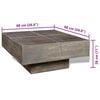 vidaXL Couchtisch Dunkelbraun Quadratisch Massivholz Mango