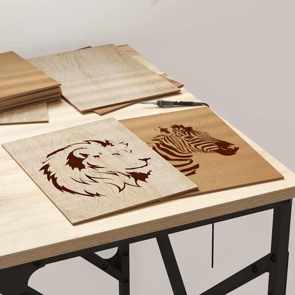 vidaXL Dekoplatten 150 pcs Sonoma-Eiche 21 x 30 x 0,27 cm