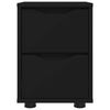 vidaXL Nachttische 2 pcs Schwarz 30,5 x 30 x 43 cm Holzwerkstoff