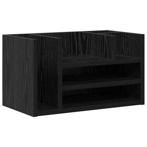 vidaXL Schreibtisch Organizer Schwarz Eichen-Optik 44,5 x 24 x 25 cm