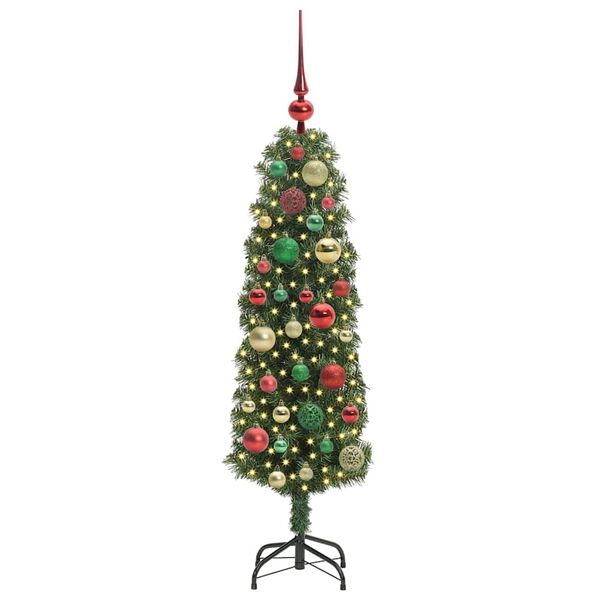 vidaXL K&uuml;nstlicher Weihnachtsbaum mit 150 LEDs mit St&auml;nder Gr&uuml;n 120 cm