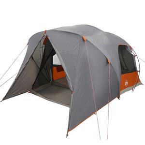 vidaXL Dome Zelt f&uuml;r 6 Personen Grau und Orange 500 x 314 x 206 cm