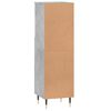 vidaXL Badschrank Betongrau 30x30x100 cm Holzwerkstoff