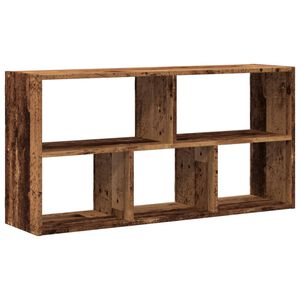 vidaXL Wandregal Altholz-Optik 100x25x50 cm Holzwerkstoff