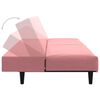 vidaXL Schlafsofa 2-Sitzer Rosa Samt