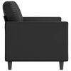 vidaXL 2-Sitzer-Sofa Schwarz 120 cm Kunstleder
