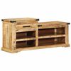 vidaXL Bank mit Schubladen Braun 110 x 35 x 50 cm Raue Mango