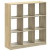 vidaXL Bücherregal Sonoma-Eiche 102x32x108 cm Holzwerkstoff