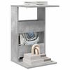 vidaXL Beistelltisch Beton Grau 40 x 35 x 60,5 cm Holzwerkstoff
