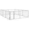vidaXL Outdoor-Hundezwinger mit T&uuml;r 3x4x1 m Verzinkter Stahl