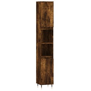 vidaXL Badschrank R&auml;uchereiche 30x30x190 cm Holzwerkstoff