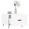 vidaXL Couchtische 2 Stk. Hochglanz-Weiß 50x50x40 cm Holzwerkstoff