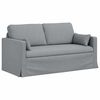 vidaXL Sofa 2 pcs Hellgrau