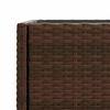 vidaXL Hochbeete mit Ablage 2 Stk. Braun 90x40x75 cm Poly Rattan