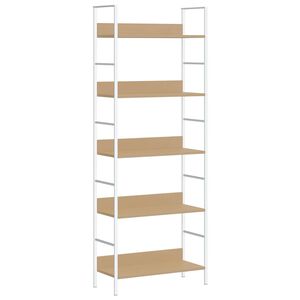 vidaXL B&uuml;cherregal 5 Regalb&ouml;den Eiche 60x27,6x158,5 cm Holzwerkstoff