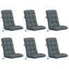 vidaXL 6-teiliges Hochlehner Kissenset VIANEN 6 stk. 100 % Polyester