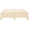 vidaXL Boxspringbettgestell Creme 140x190 cm Stoff