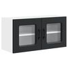 vidaXL Geschirrsp&uuml;lerfront Kalmar Schwarz 80 x 31 x 40 cm