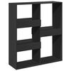 vidaXL Raumteiler Schwarz 100x33x115 cm Holzwerkstoff