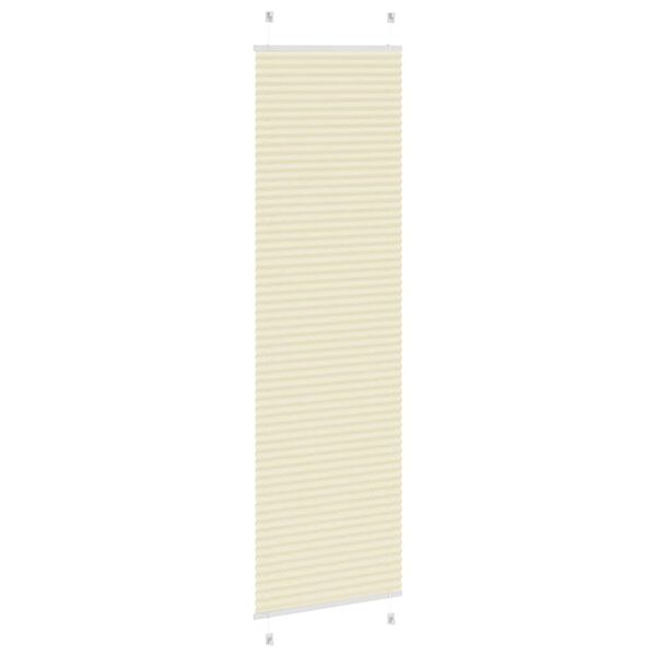 vidaXL Plissee Creme 65x200 cm Stoffbreite 64,4 cm Polyester