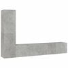 vidaXL 4-tlg. TV-Schrank-Set Betongrau Holzwerkstoff