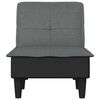 vidaXL Chaiselongue Dunkelgrau Stoff