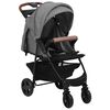 vidaXL 3-in-1 Kinderwagen Hellgrau Stahl