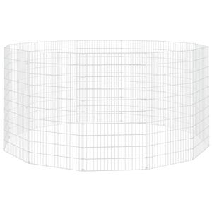 vidaXL Freilaufgehege f&uuml;r Tiere 12-teilig 54x100 cm Verzinktes Eisen