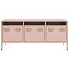 vidaXL TV-Schrank Rosa 101,5x39x43,5 cm Kaltgewalzter Stahl