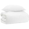 vidaXL Bettw&auml;sche-Set Wei&szlig; 135 x 200 cm Baumwolle, Bambus, Polyester
