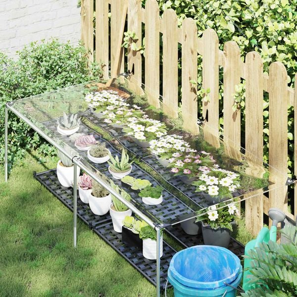 vidaXL Plane mit &Ouml;sen Transparent 1 x 2 m Polyethylen