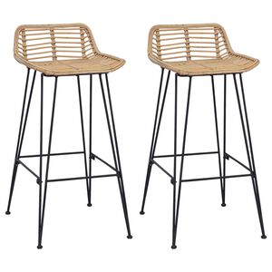 vidaXL Barstuhl 44 x 46 x 91 cm Stangenstahl Durchmesser, 10mm